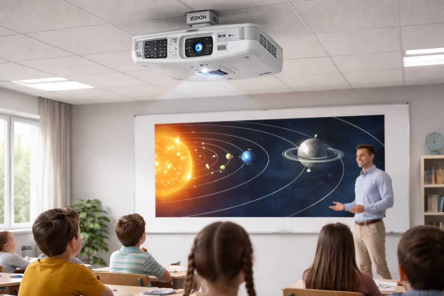 découvrez comment installer facilement un vidéoprojecteur epson avec lens shift, sans utiliser la fonction keystone, pour une projection parfaitement alignée idéale en milieu scolaire.