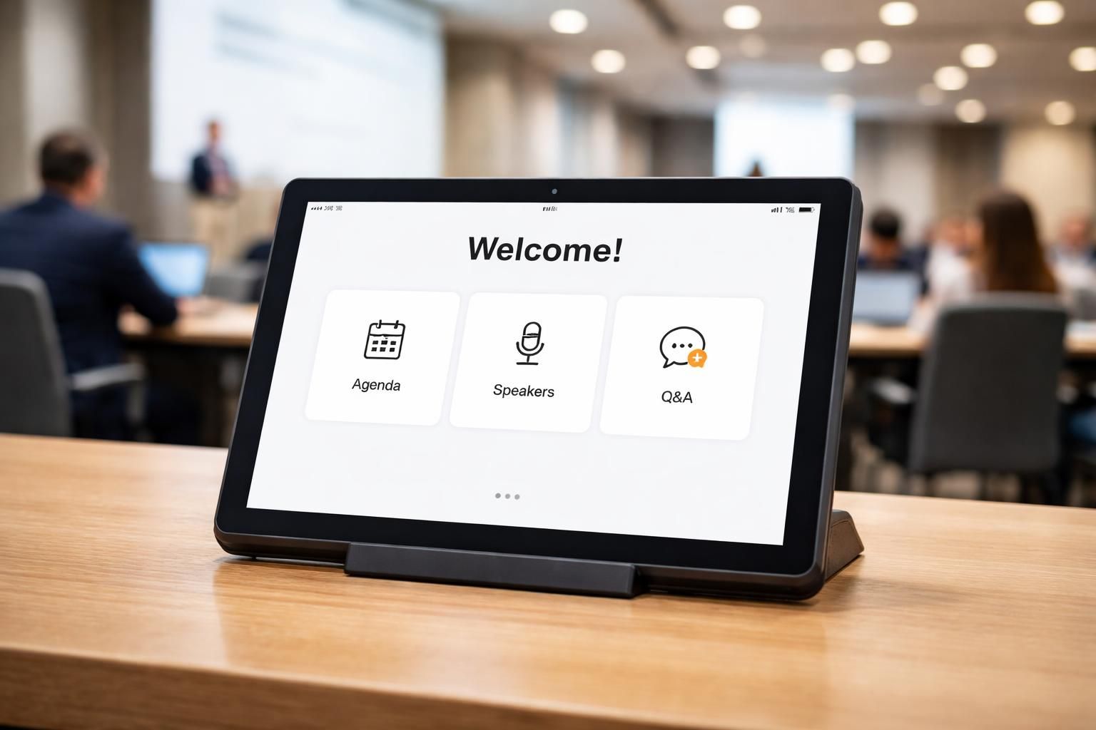 découvrez comment utiliser une tablette tactile en mode kiosque pour éviter les distractions lors de vos conférences et garantir une présentation fluide et professionnelle.