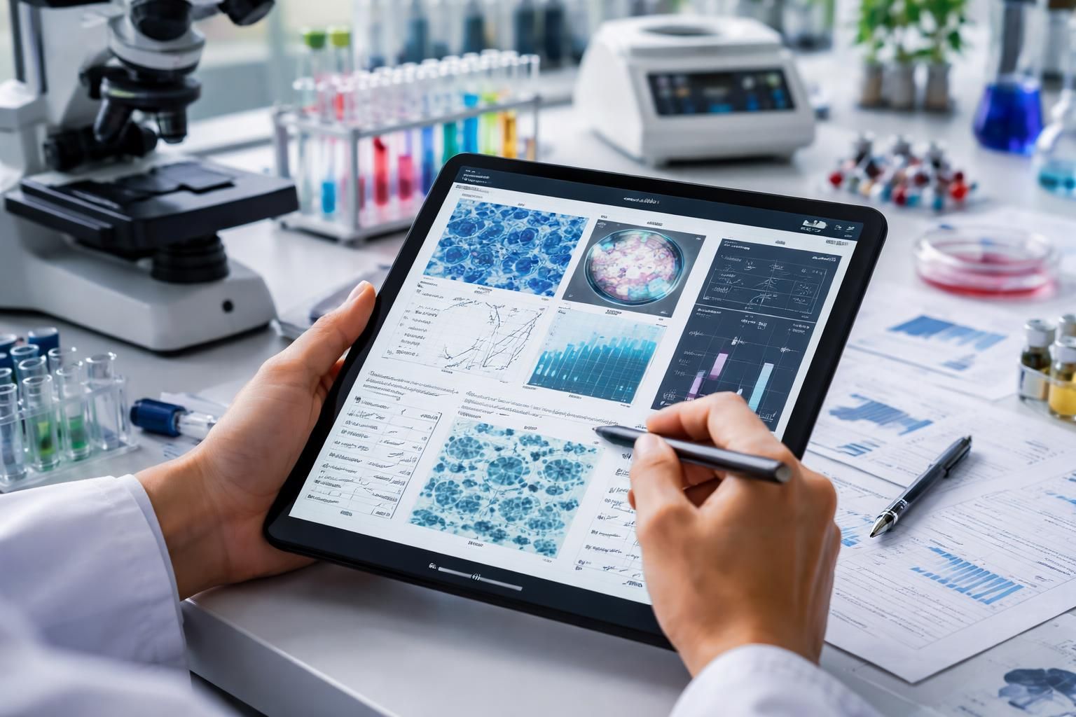 découvrez comment utiliser une tablette tactile comme carnet de laboratoire pour vos travaux pratiques incluant photos, scans et mesures. simplifiez la collecte et l'organisation de données en labo.