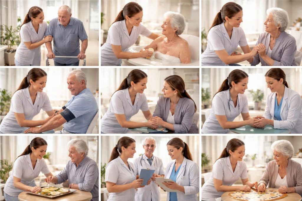 explorez les 8 compétences essentielles de l'aide-soignante qui améliorent et transforment le quotidien des patients grâce à des soins attentifs et humains.